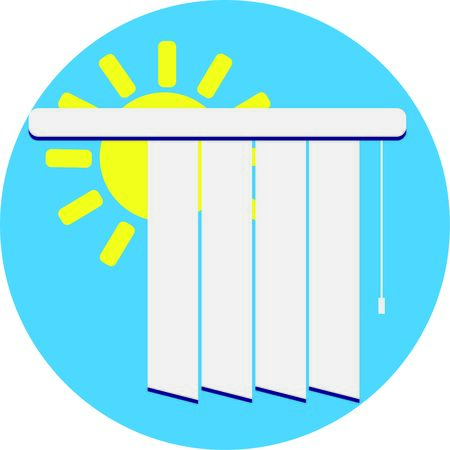 vertical jalousie iconのイラスト素材