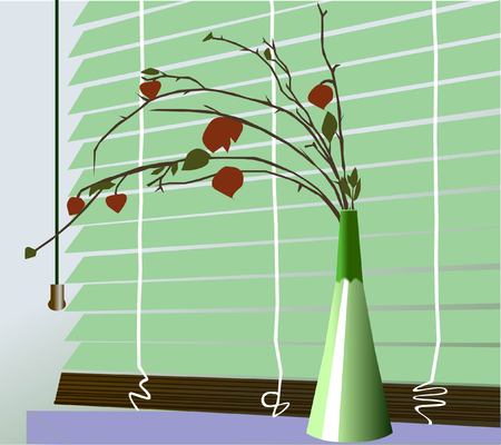 Horizontal blinds.のイラスト素材