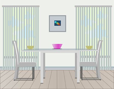 Vertical blinds.のイラスト素材