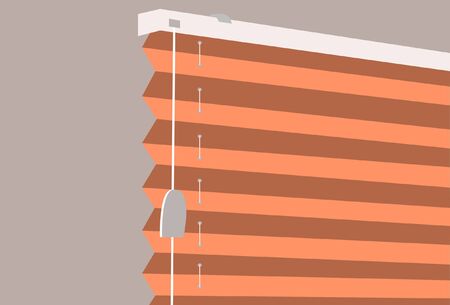 Illustration of a horizontal blinds.のイラスト素材