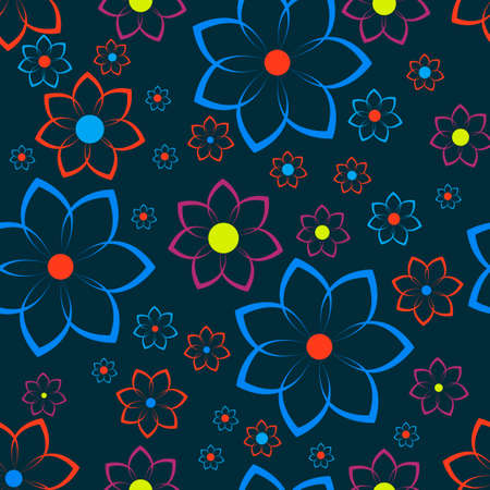 Seamless texture with floral ornament. pattern.のイラスト素材