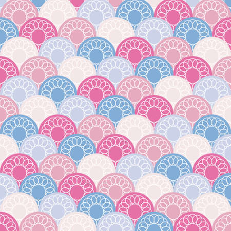 Background from multi-colored circles. Geometric pattern.のイラスト素材