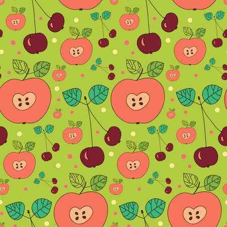 Seamless background for fruit packaging, invitations, templates, packages, etc.のイラスト素材