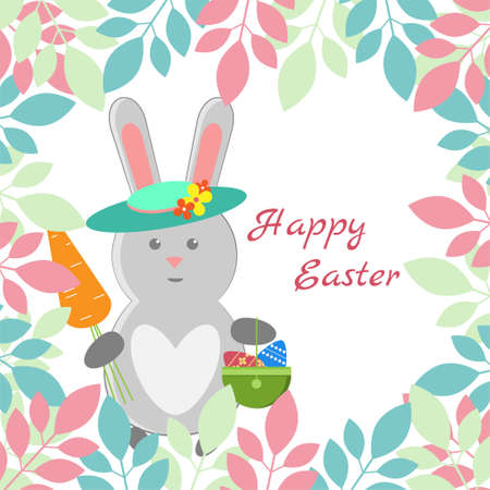 Lovely children's card for the feast of Easter.のイラスト素材
