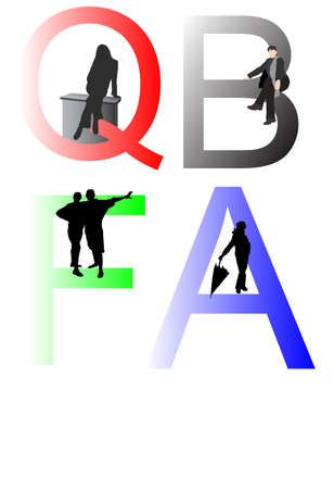 letters with different people shadesのイラスト素材