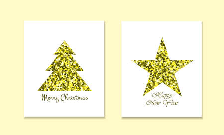 Christmas New Year Holiday Line Icons Set Circular Shaped . Winter Holiday Items.のイラスト素材