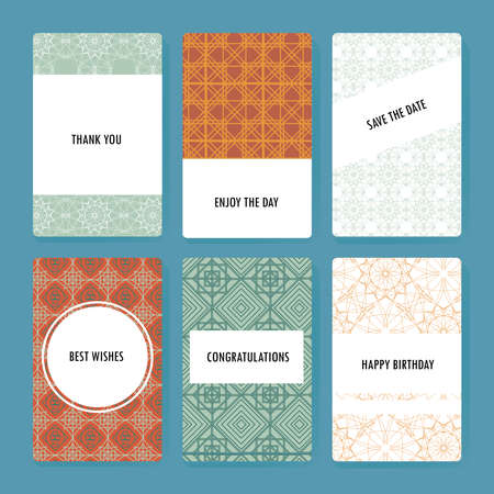 Set of perfect card templates. Ideal for Save The Date, baby shower, mothers day, valentines day,...