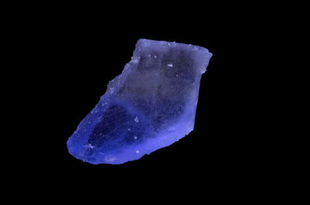super macro shot Persian blue sea salt blocks close up