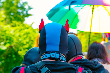 Berlin, Berlin Germany. 24 June 2023. annual parade of pride and people's unity against homophobia in Berlin's Marzahn district. Supporting LGBT and gender neutral conceptのeditorial素材