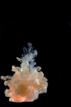golden pearl Acrylic colors ink in water isolated Abstract and bright. subject photo, cosmetics,...