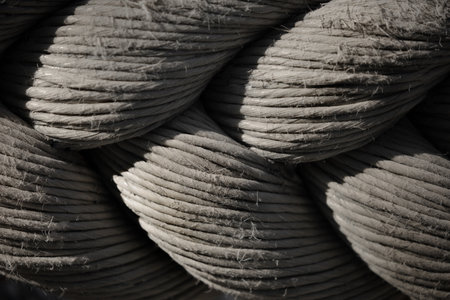 Rope detail Close-up texture Depth field minimalism ropes brown background