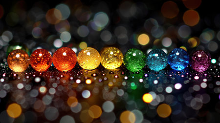 Abstract colorful background with blue, purple,orange and pink.Beautiful bright background.の素材