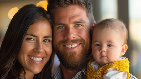 Fun, happy family home with love, support and laughing with parents and kid. Backyard, smile and moving of mother, father and young children together with bonding outdoor and real estateの素材