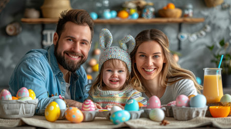 Fun, happy family home with love, support and laughing with parents and kid. Backyard, smile and moving of mother, father and young children together with bonding outdoor and real estateの素材