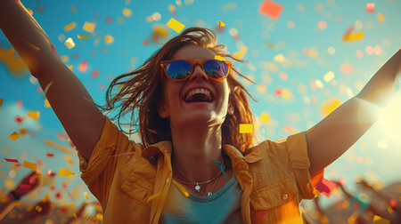 Beautiful natural girl smiling. portrait of a young womanの素材
