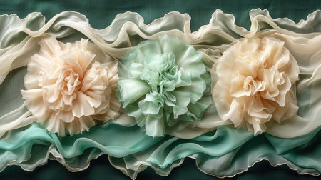 Abstract colorful volumetric futuristic background with blue, orange, black, purple and pink gradients. Beautiful background for presentations and banners.の素材