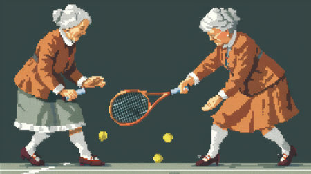 Overjoyed mature grey-haired Caucasian people have fun enjoy time together. happy elderly in living room, senior smiling and happy together to make activityの素材