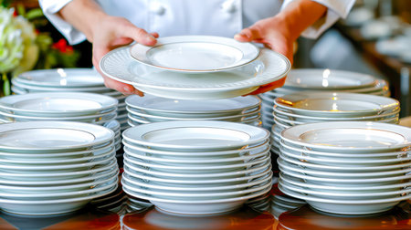 The table is elegantly set for celebrating Christmas or New Year. Lots of festive food, candles, beautiful plates and glasses of wine and champagneの素材