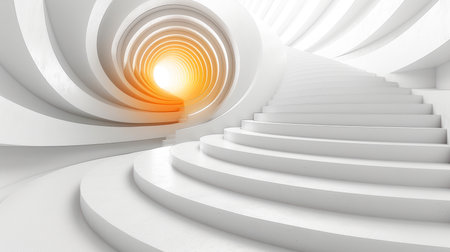 Modern futuristic Abstract white and gray background. Subtle abstract background, blurred patterns. Abstract volume pale geometric pattern.の素材