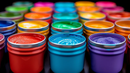 Abstract color paint theme. Vivid background. AI generatedの素材