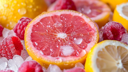 Minimalistic abstract vivid background for product presentation. AI generated.の素材