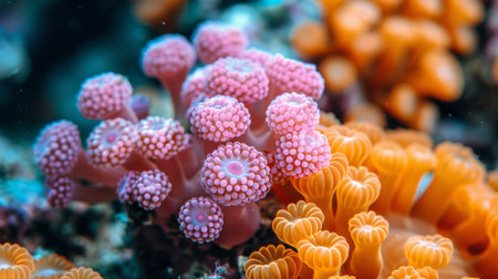 abstract vivid background for product presentation. AI generated.の素材