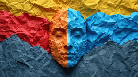 Abstract color paint theme. Vivid background. AI generatedの素材