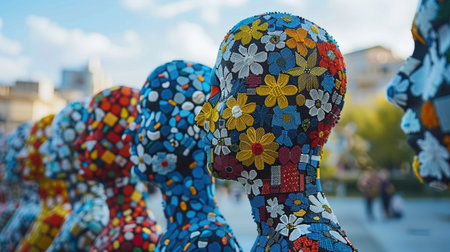 abstract vivid background for product presentation. AI generated.の素材