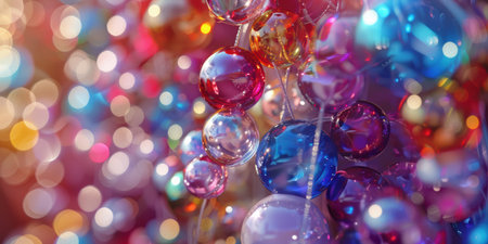 abstract vivid background for product presentation. Jewelry stones, rhinestones. AI generated.の素材