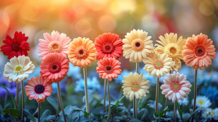 beautiful delicate floral background in pink-peach tones. AI generatedの素材