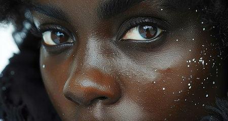 Beautiful natural girl smiling. portrait of a young womanの素材