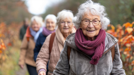 Overjoyed mature grey-haired Caucasian people have fun enjoy time together. happy elderly in living room, senior smiling and happy together to make activityの素材