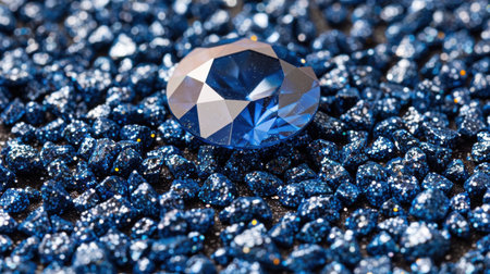 concept.Wireless network and Connection technology concept. blue background with dark blue sparkles, gold splashes, flowers and futuristic elementsの素材