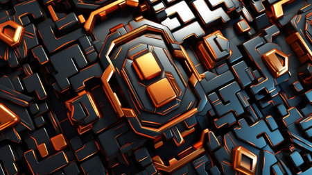 Abstract gray high tech backgroundの素材