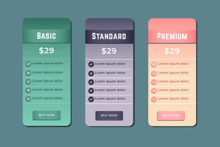 Modern UI UX GUI design template for web site or mobile app. Vector illustrationのイラスト素材