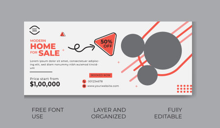 Social media cover template for Business advertising.の写真素材