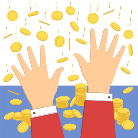 Falling money iconのイラスト素材