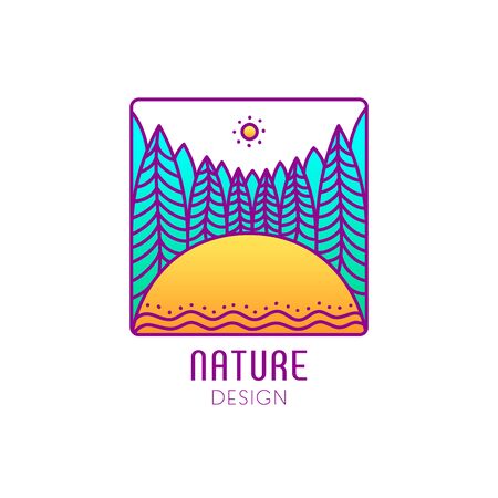 Logo forestのイラスト素材