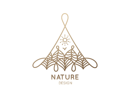 Logo natureのイラスト素材