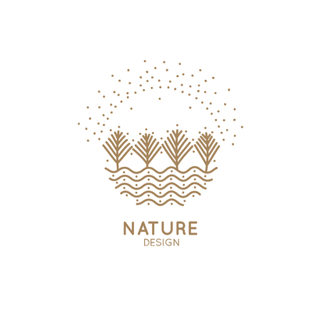 Logo winter sun Vector illustration.のイラスト素材