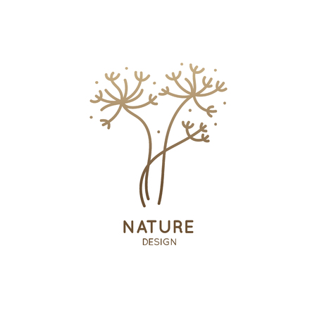 Tropical floral herbのイラスト素材