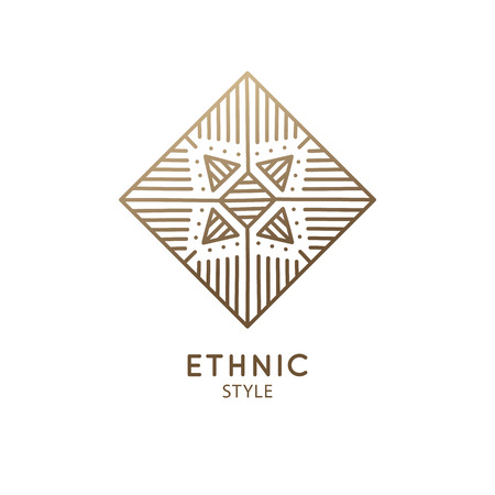 Geometric sacred abstract emblem tattooのイラスト素材