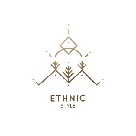 Sacred abstract landscapeのイラスト素材