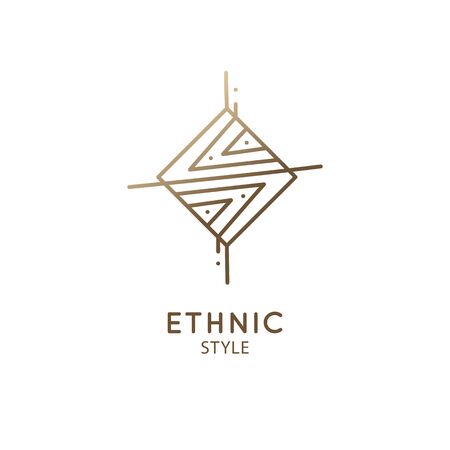 Geometric sacred abstract emblem tattooのイラスト素材