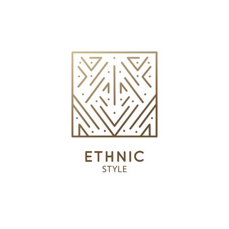 Geometric sacred abstract emblem tattooのイラスト素材