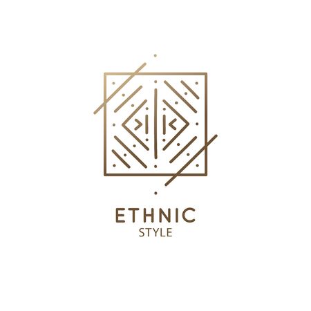 Geometric sacred abstract emblem tattooのイラスト素材