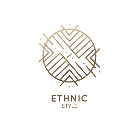 Geometric sacred abstract emblem tattooのイラスト素材