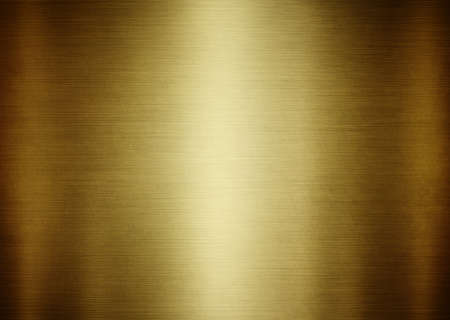 Gold polished metal texture or abstract stainless steel background.の写真素材