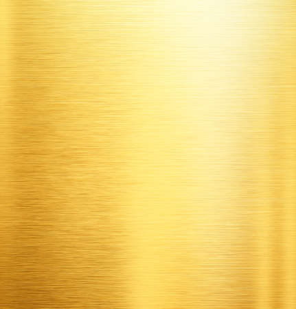 Gold polished metal texture or abstract stainless steel background.の写真素材