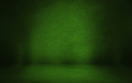 Abstract green metal room with modern design background.の写真素材